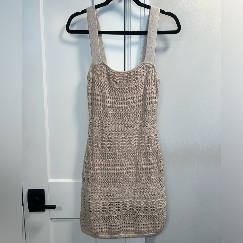 NWT Abercrombie Women’s Crochet Tan Dress Size Small